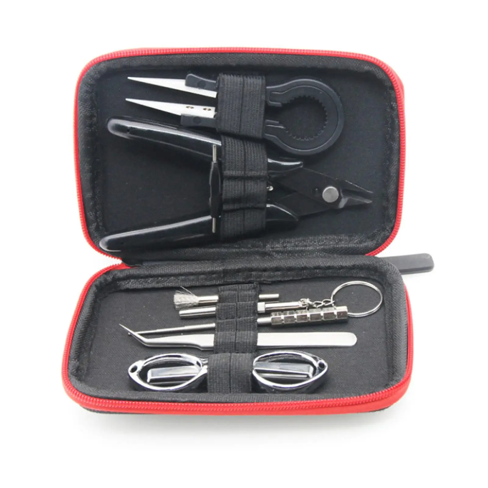 Tweezers Tools Set Screwdriver Mini Folding Scissor Coil Set for Repairs