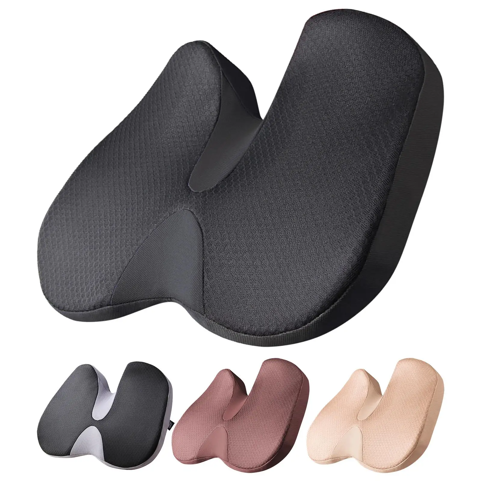 Breathable Office Chair Seat Cushion Non Slip Car Seat Cushion Memory Foam Coccyx Cushion  Comfort for Wheelchair