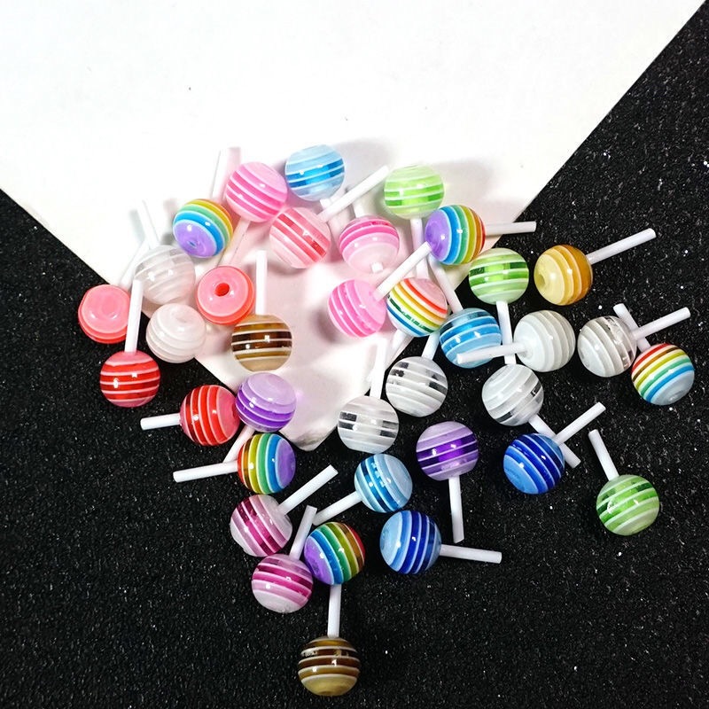 Best of 50pcs Miniature Lollipop / 1:12 Kawaii Charm For Nails, Crafts, Jewelry / Cute 3D Studs Charms Jewelry, 3D Lollipop Charms Reviews & Tips - Image 3