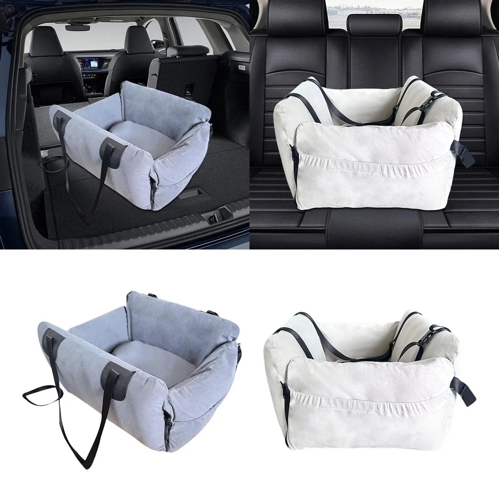 Dog Cat Booster Seat in Car Armrest Small Dog Carrying Bag Dogs Booster Seat