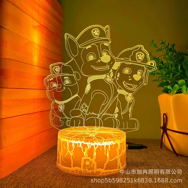 Lampara led 3D pared Rubble Patrulla Canina Paw Patrol mini - Libreria  Recondo