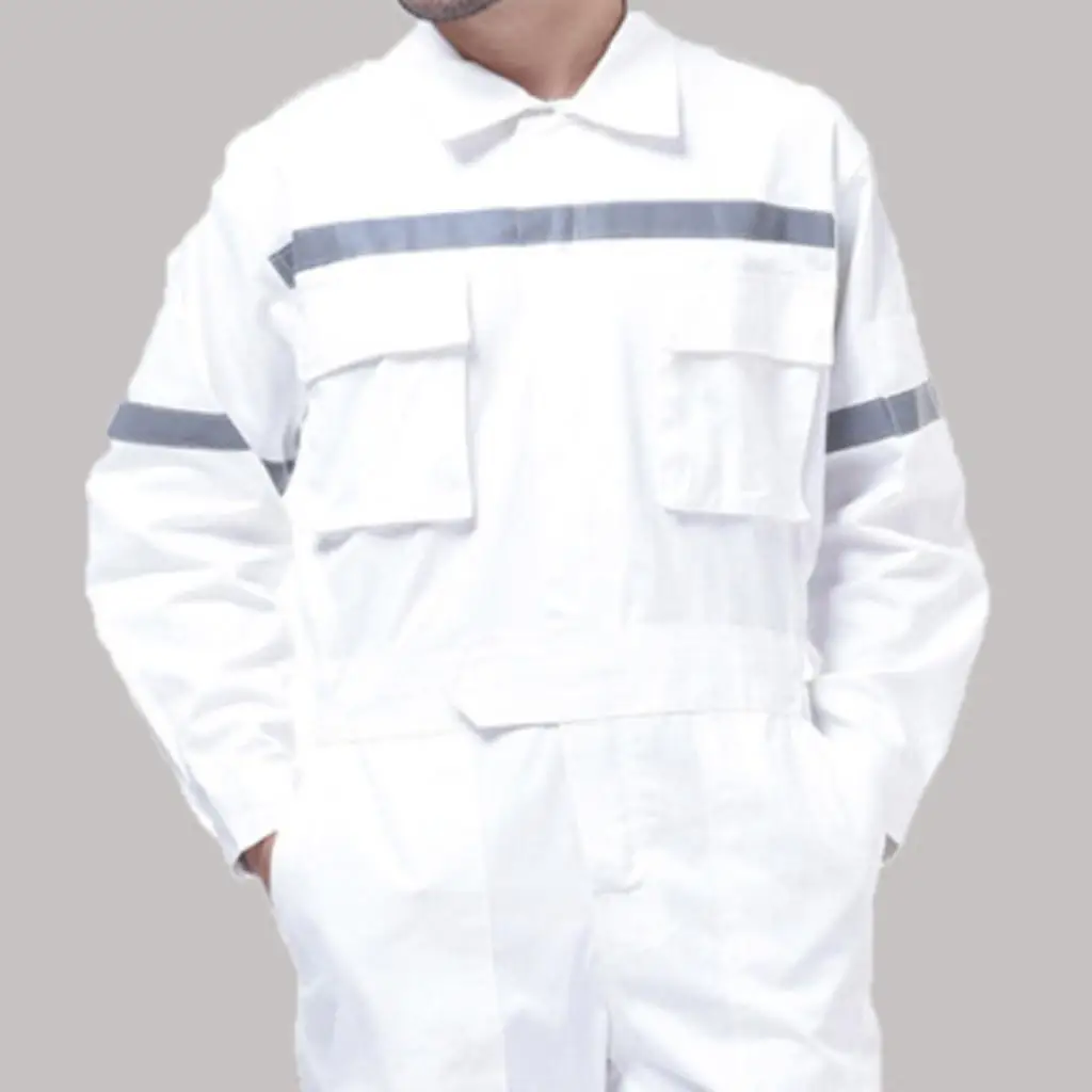 Mens Suit Set High Visibility Jacket Trouser Reflective 6Sizes S-XXXL