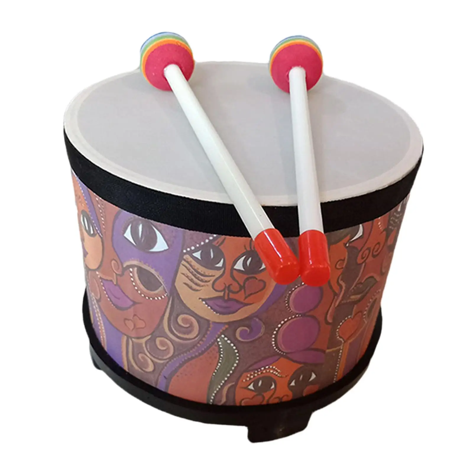 Floor Tom Drum for Kids Montessori Preschool Toys Percussion Educational Ground Drum for Children Baby Kids Birthday Gift