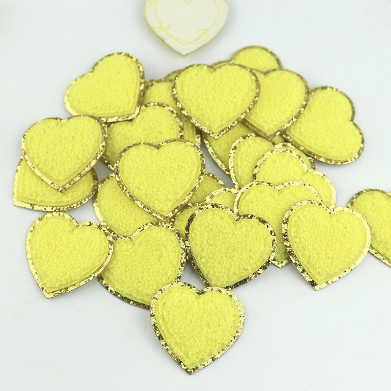 6 Teile/los Herzen Handtuch Chenille Gestickte Patches Eisen Auf Patches Für Kleidung Nähen Auf Applikationen Für Kleidung Katzen Diy Abzeichen – Detail 11