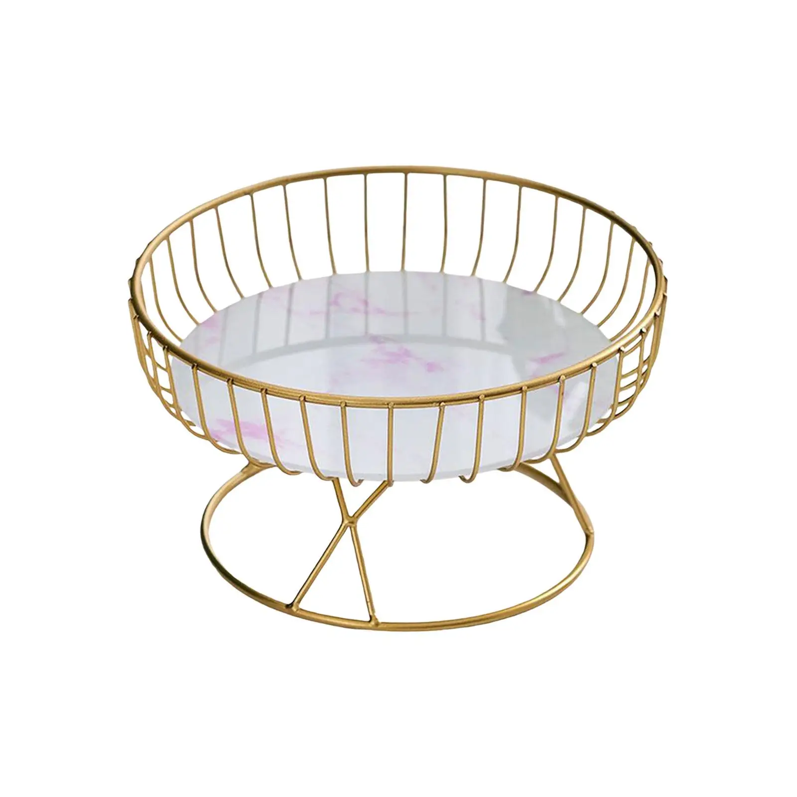 Metal Wire Fruit Bowl Fruit Holder Fruit Tray Cakes Holder Fruit Basket for Kitchen Countertop Outdoor Parties Cabinet Home