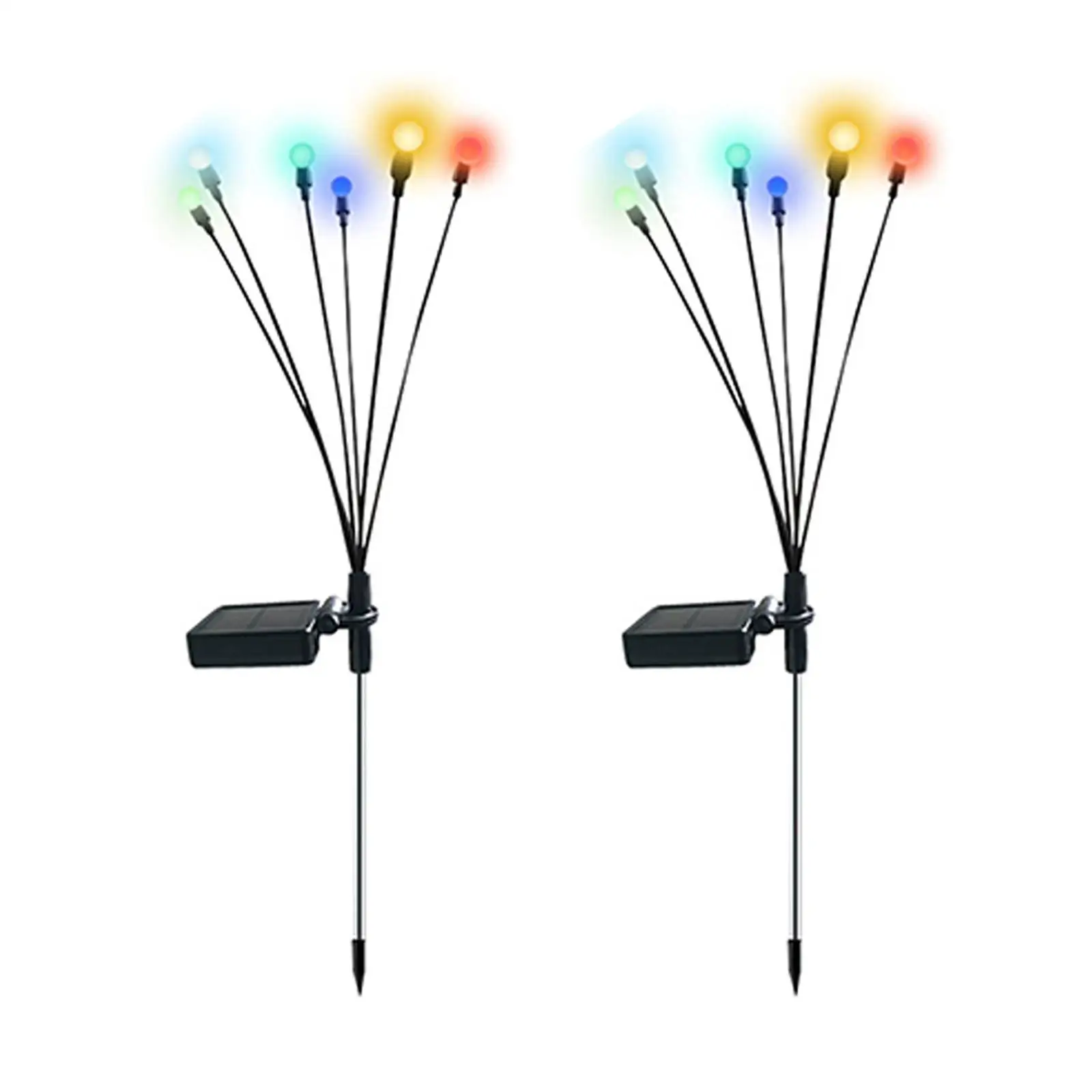Solar Lights Waterproof Multi Color Ornamental Lights Swaying Light Decorative Lamp Stake for Yard Outdoor Pathway Garden
