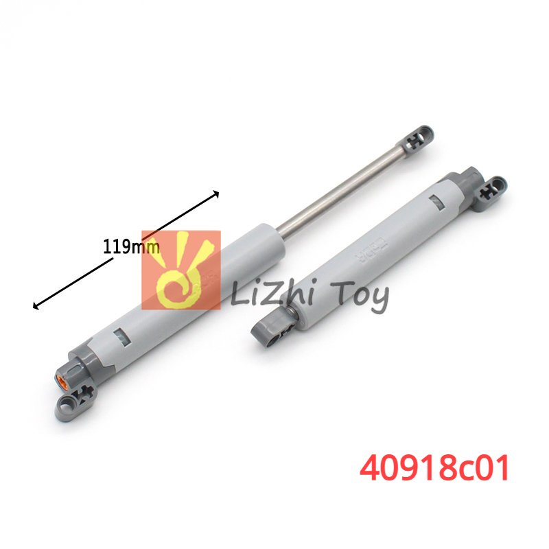 MOC-Bausteine Technischer Linearantrieb Lange Endhalterungen Bausteine Kompatibel mit 40918 61927 61904 Hydraulikstangen-Spielzeug – Detail 4
