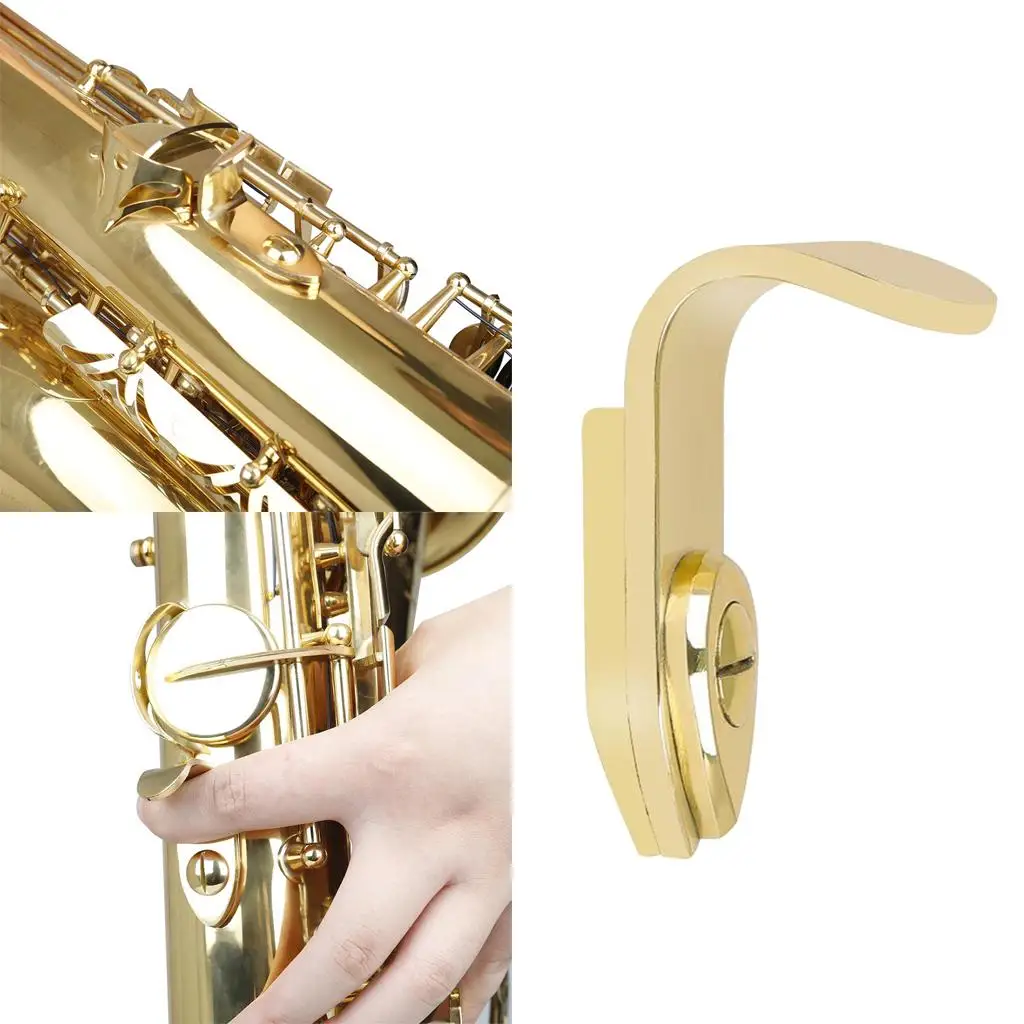 Brass Alto/Tenor Saxophone Thumb Hook, Sax Thumb Rest Support Holder
