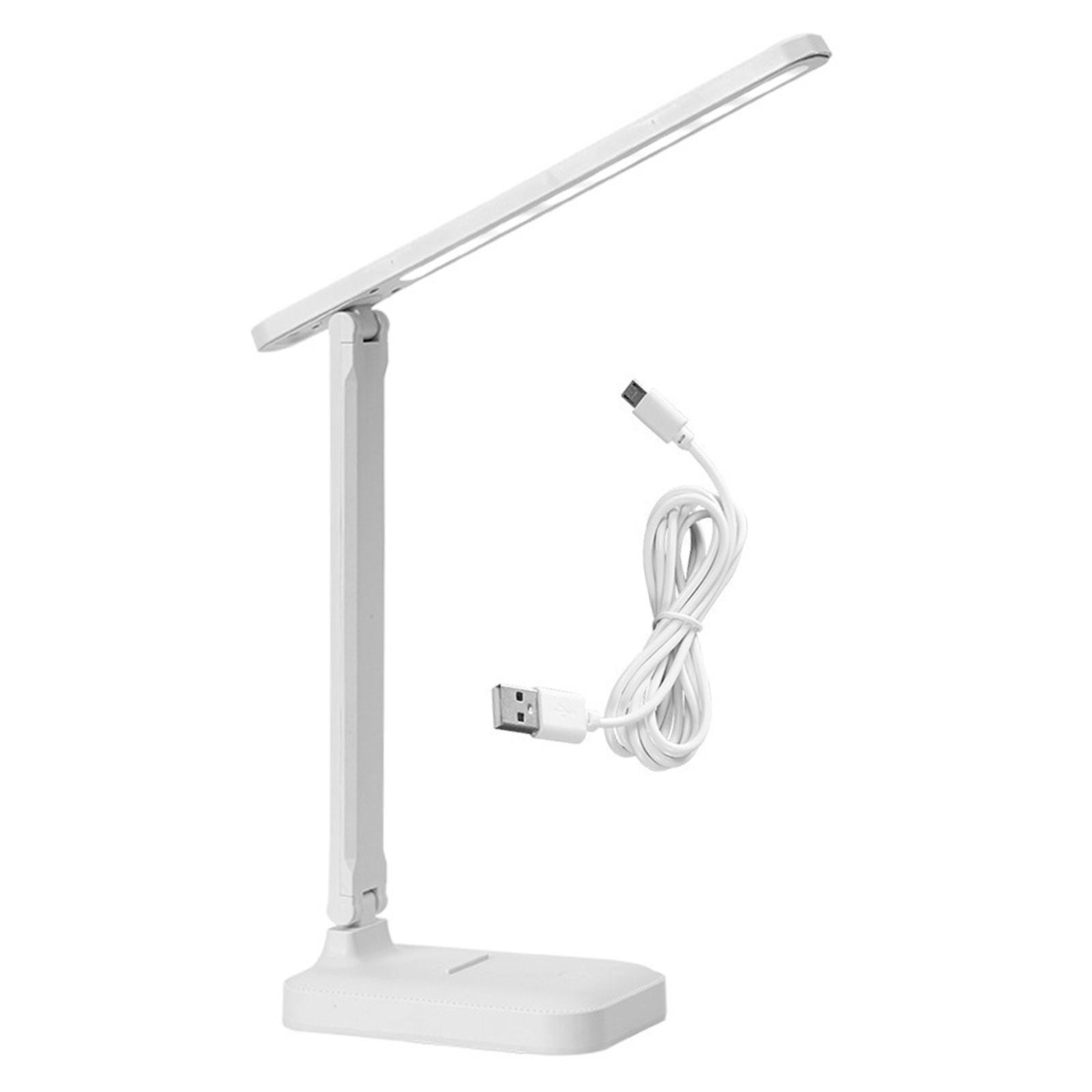 Foldable LED Desk Lamp 3 Adjustable Brightness Portable No Flicker Portable Table Light Desk for Living Room Gift Bedroom