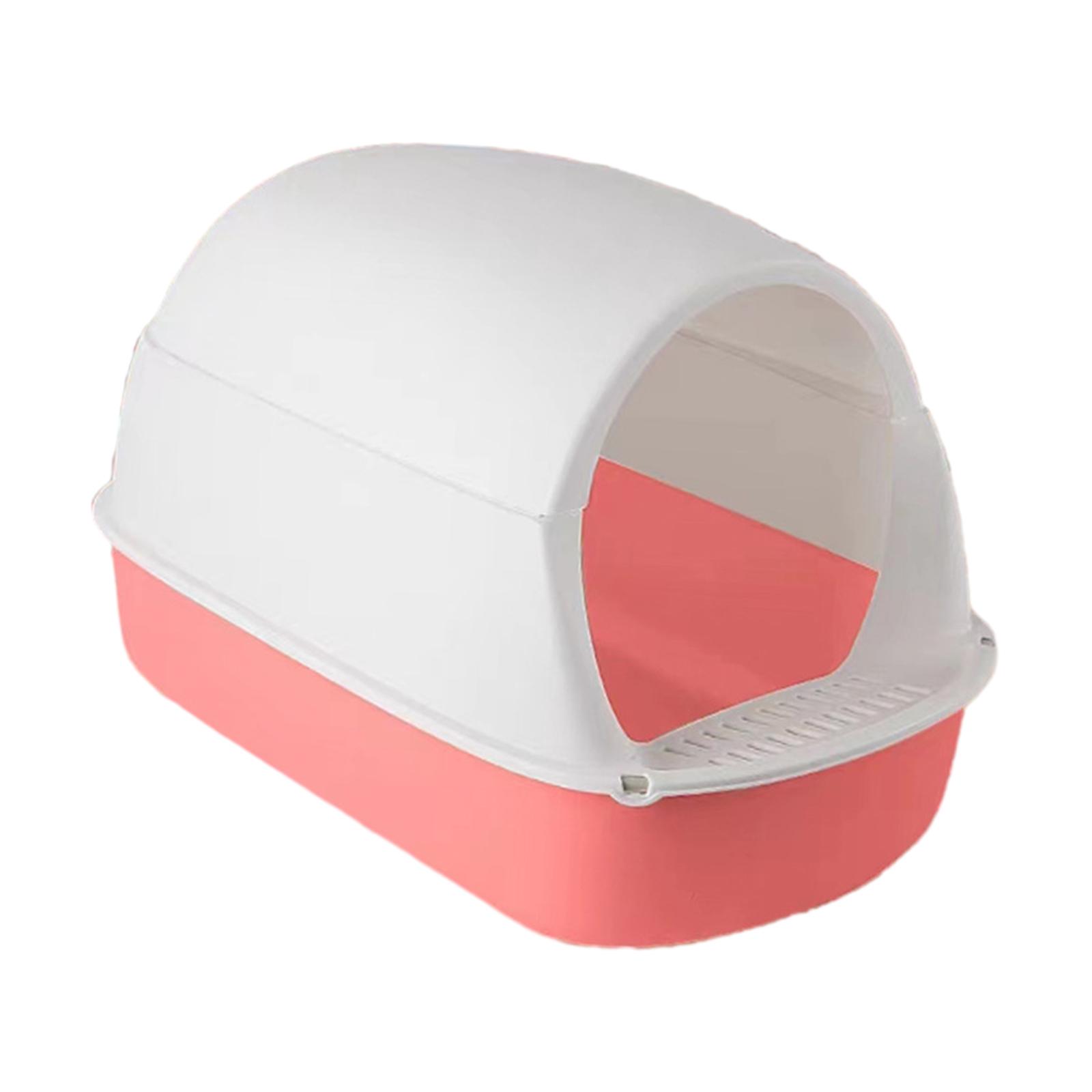 Hooded Cat Litter Box with Lid Detachable Pet Supplies Durable for Indoor Cats Large Cat Potty Cat Litter Tray Cat Toilet