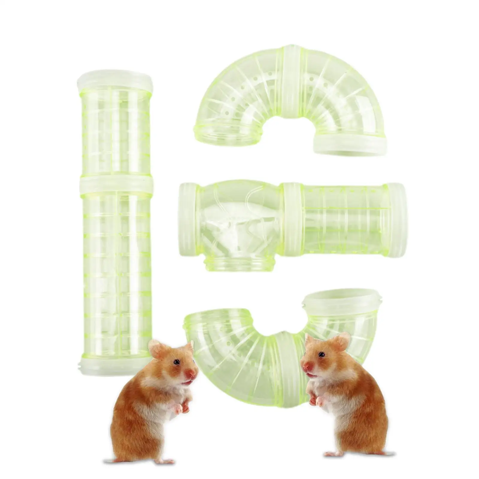 Hamster Tube Set Hamster Toy Transparent Maze Tunnel Connection Tunnel DIY