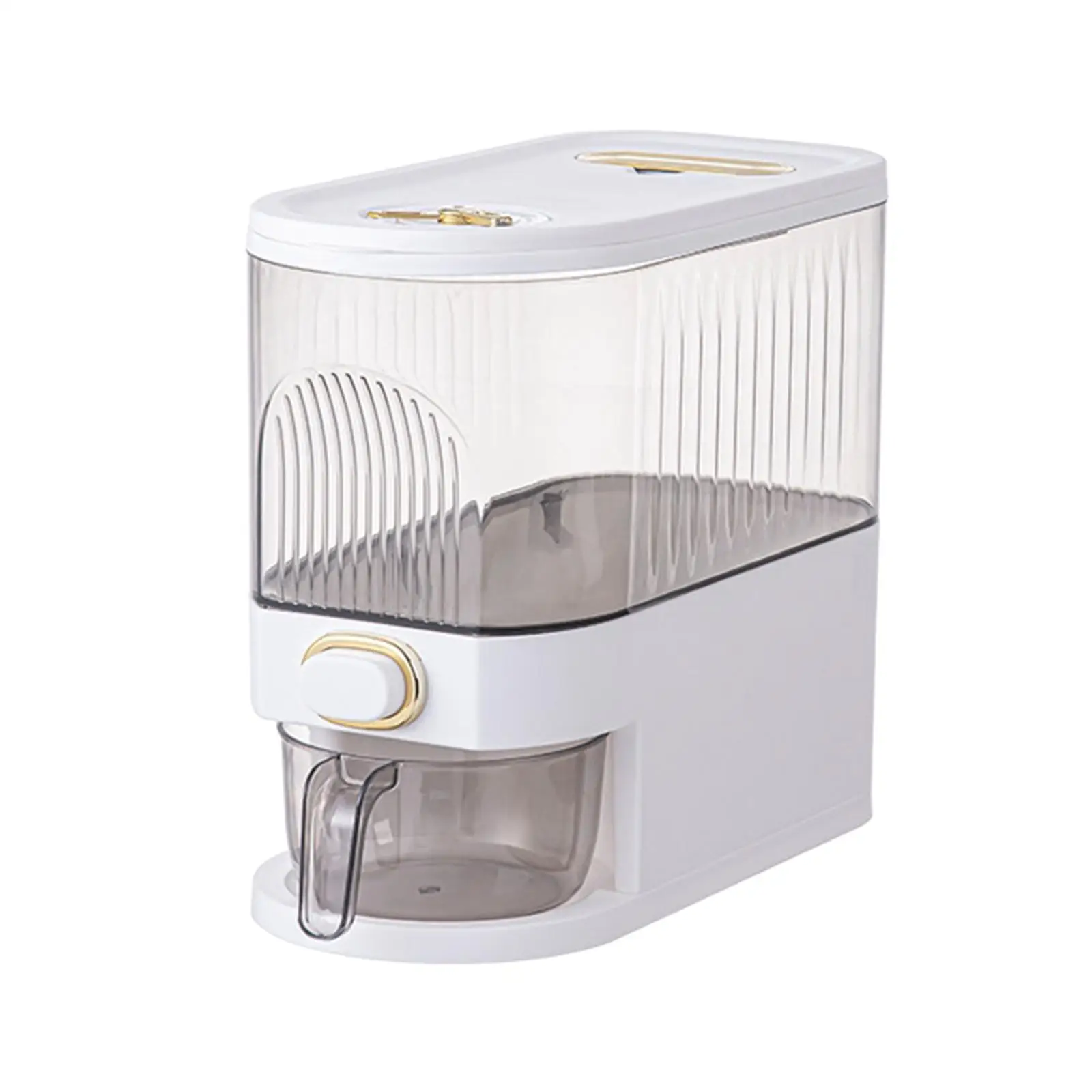 Rice Dispenser Container Storage Box Food Dispenser Countertop Rice Dispenser for Grain Flour Dry Food Soybean Household