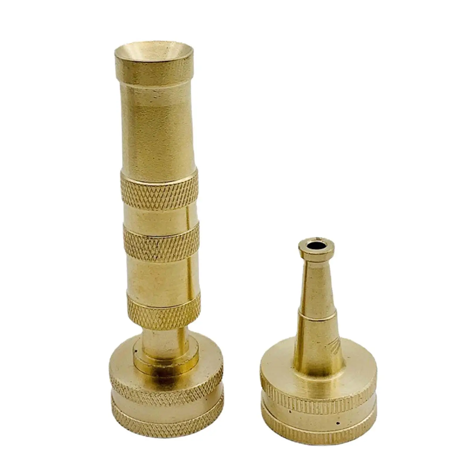 Solid Brass Hose Nozzle Pressure Spray Attachment for Garden Metal Twist Hose Nozzle for Flower Yard Plants House Watering