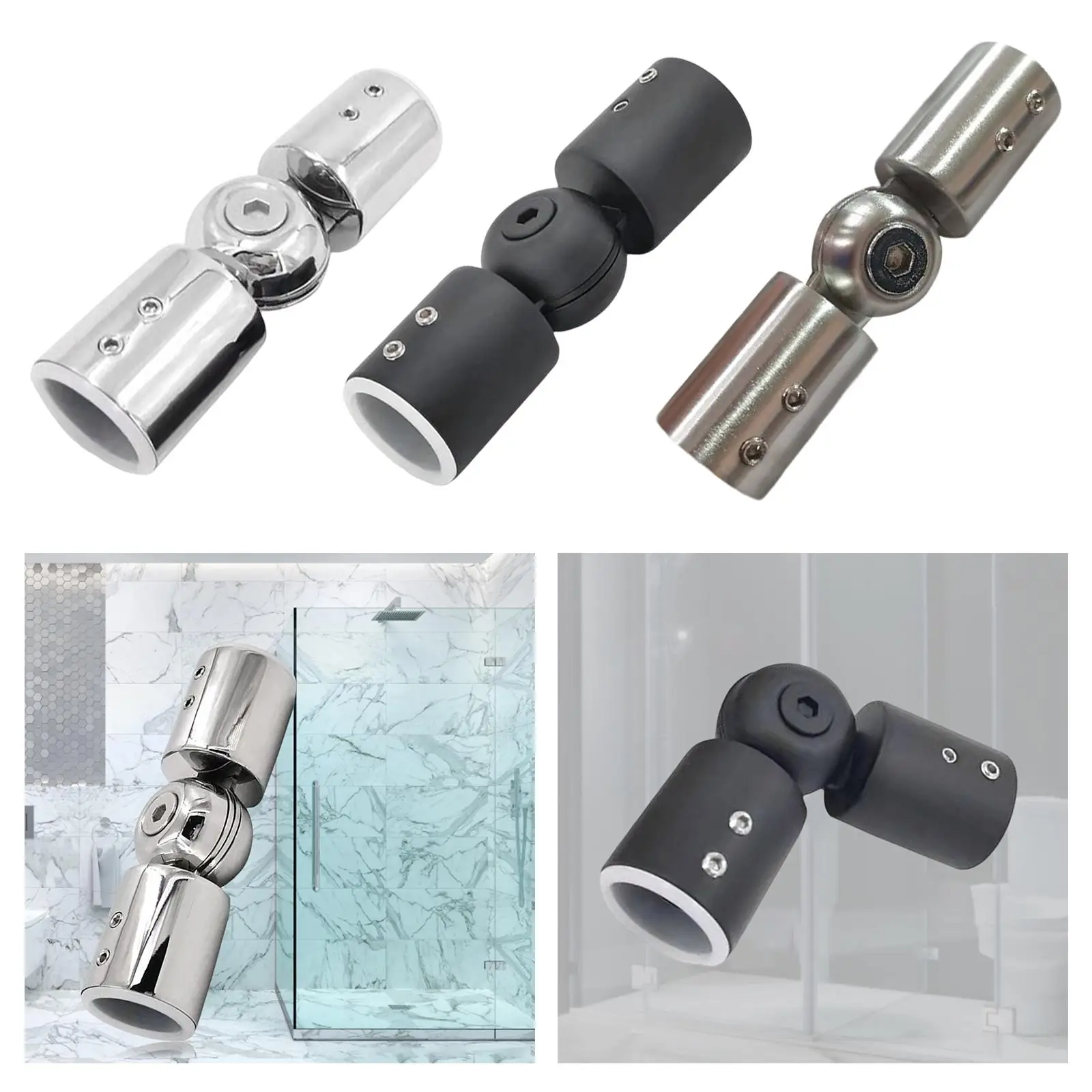 Rod Connector Shower Window Stainless Steel Elbow Connector Hinged Connector for Window Durable Components