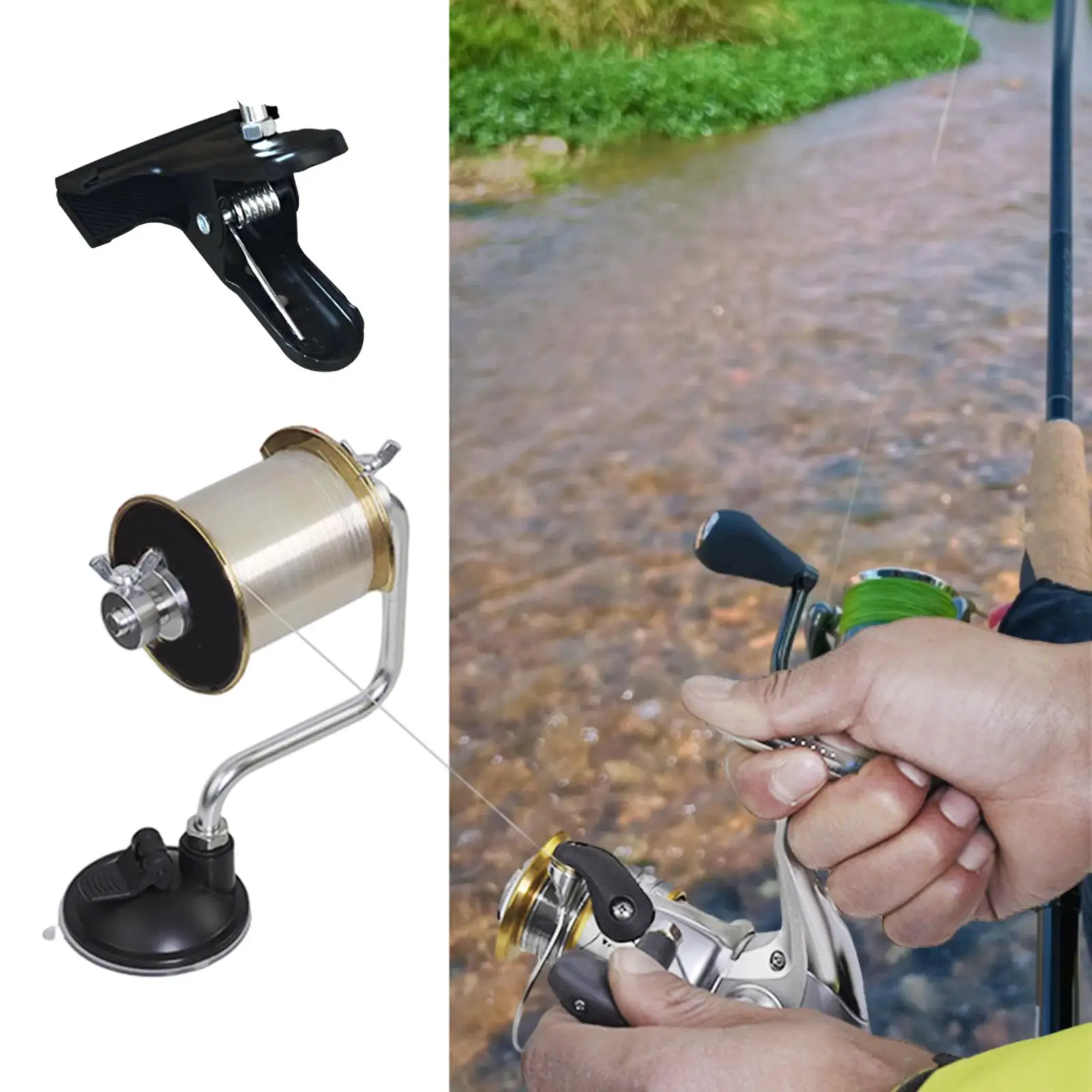 Fishing Reel Line Winder Easy to Use Line Spooler for Fishing Outdoor Picnic Fishing Lines Windering Line Spooler for Reels