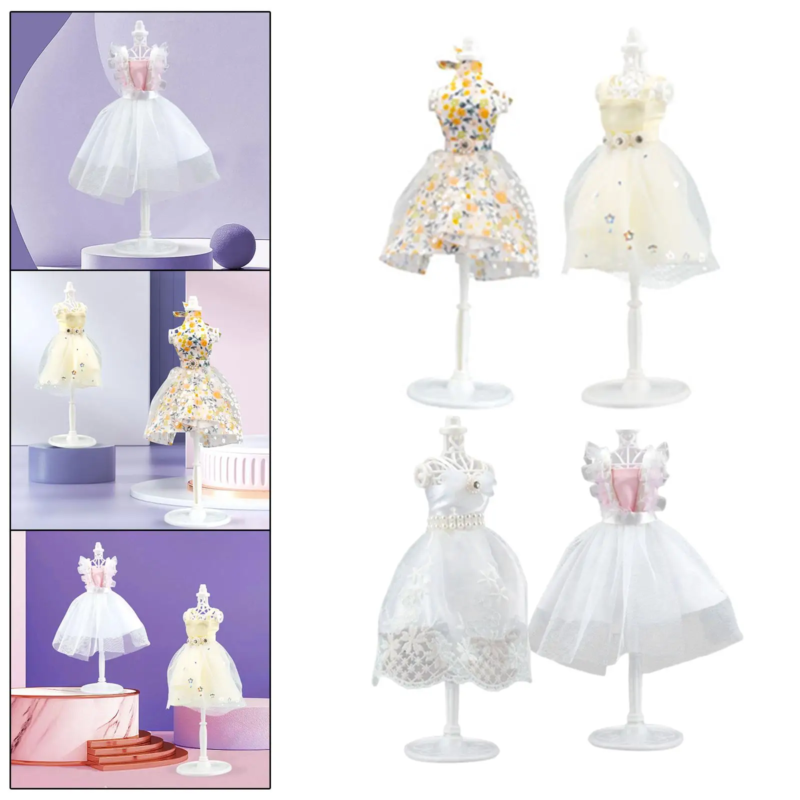 Fashion Design Kit dress up Princess Dress Clothes Set Princess Doll Clothes Making Doll Clothing design for Party Girls