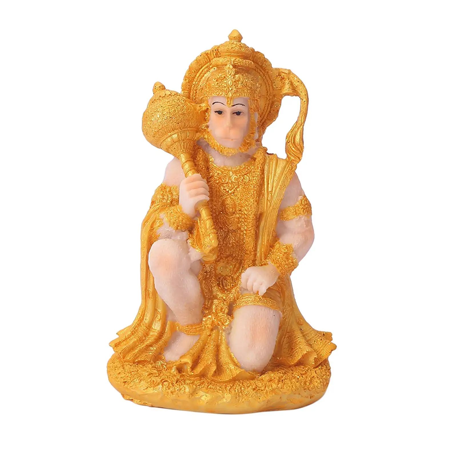 Indian Hindu Monkey God Buddha Statues Hanuman Figurine Fengshui Handcrafted
