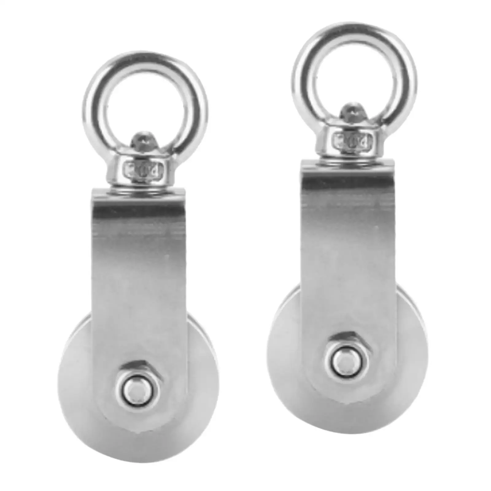 2x Stainless Steel Pulley Block Smooth Gym Equipment Lifting Wheel for DIY Attachment DIY Home Projects Gym Wire Maintenance