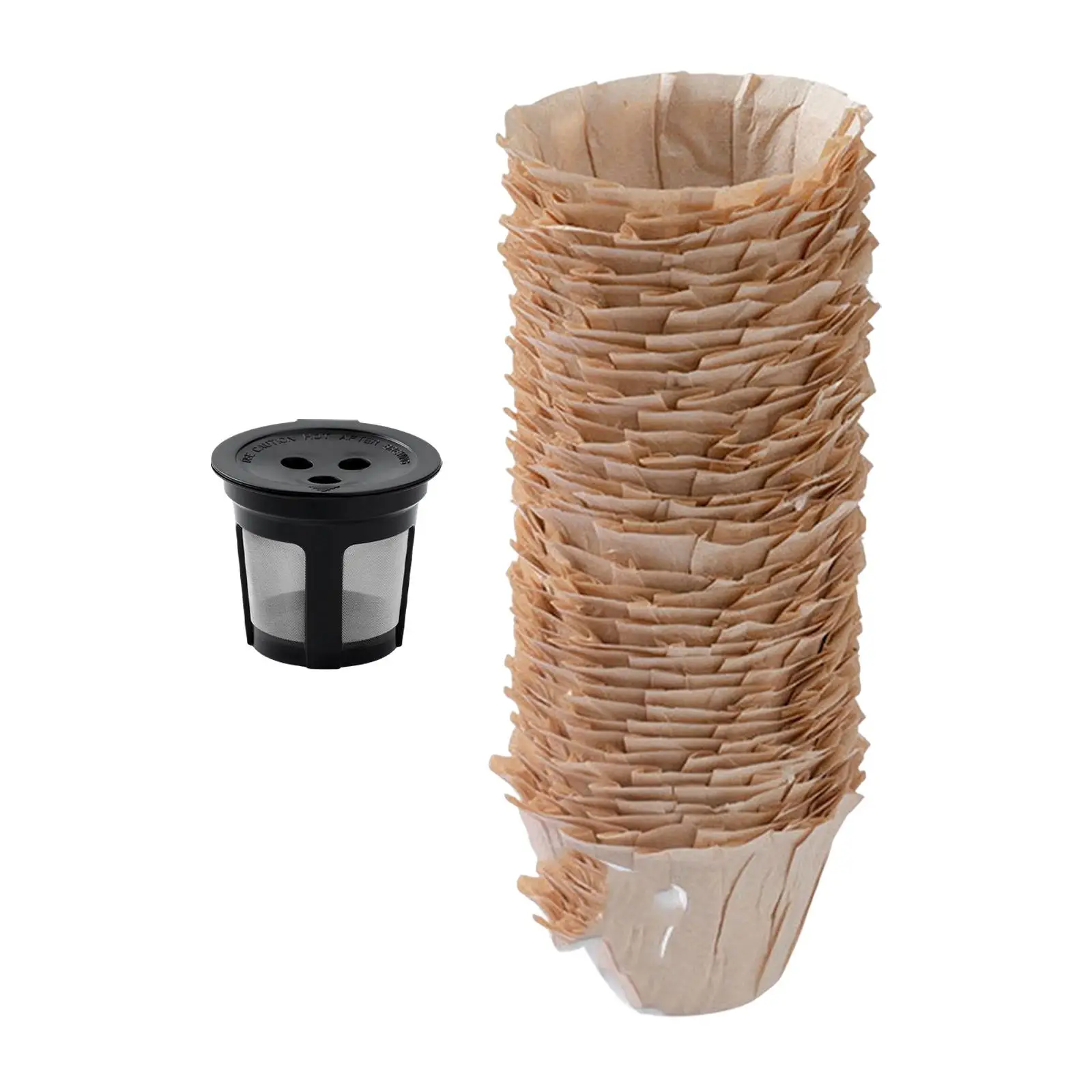 Coffee Filters with Lid Refillable Coffee Pod Portable Stainless Steel Mesh Strainer for Cfp301 Accessory