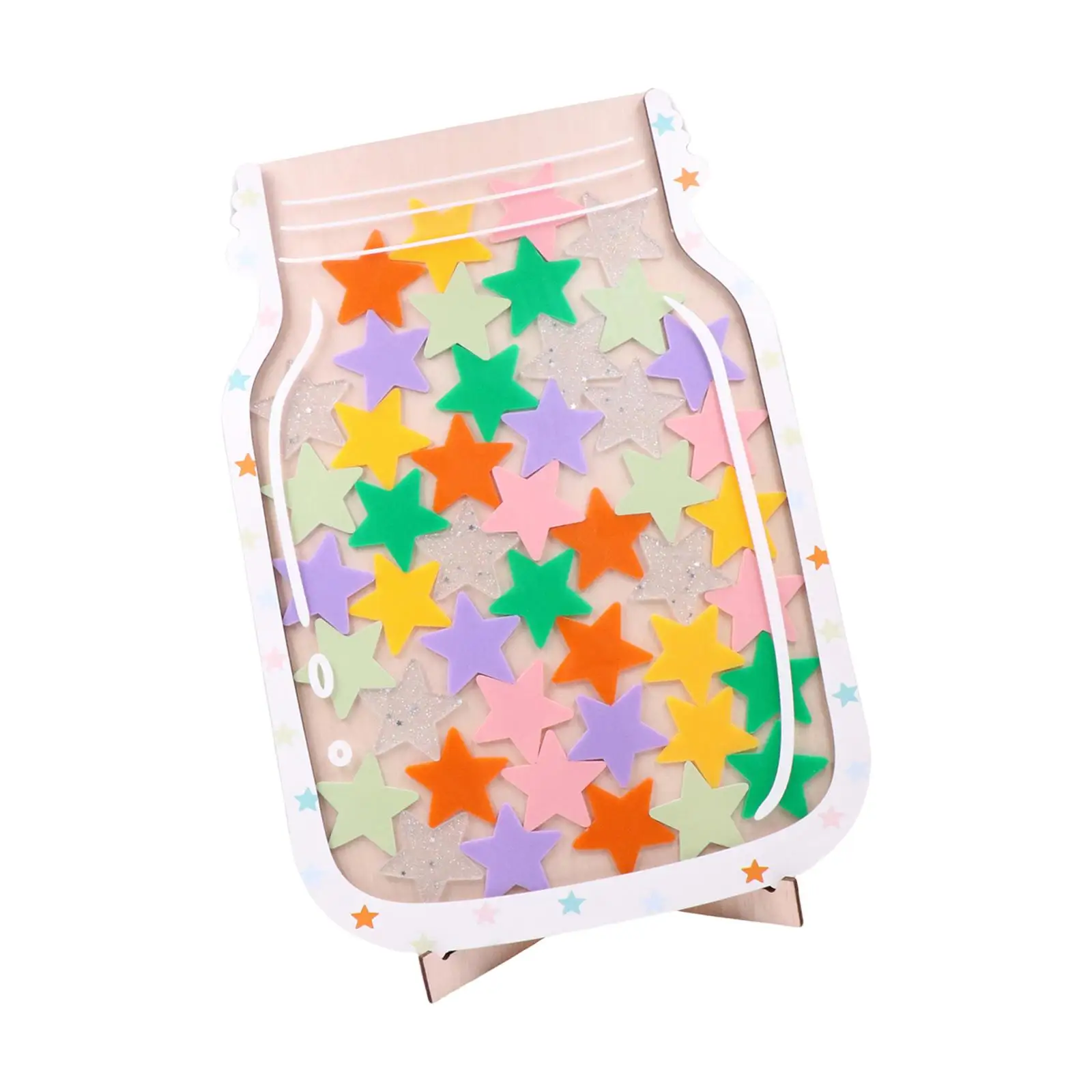 Star Reward Jar Gifts Children Positive Behavior Jar for Whiteboard Teaching Toilet Training Chores Brushing Positive Behaviors