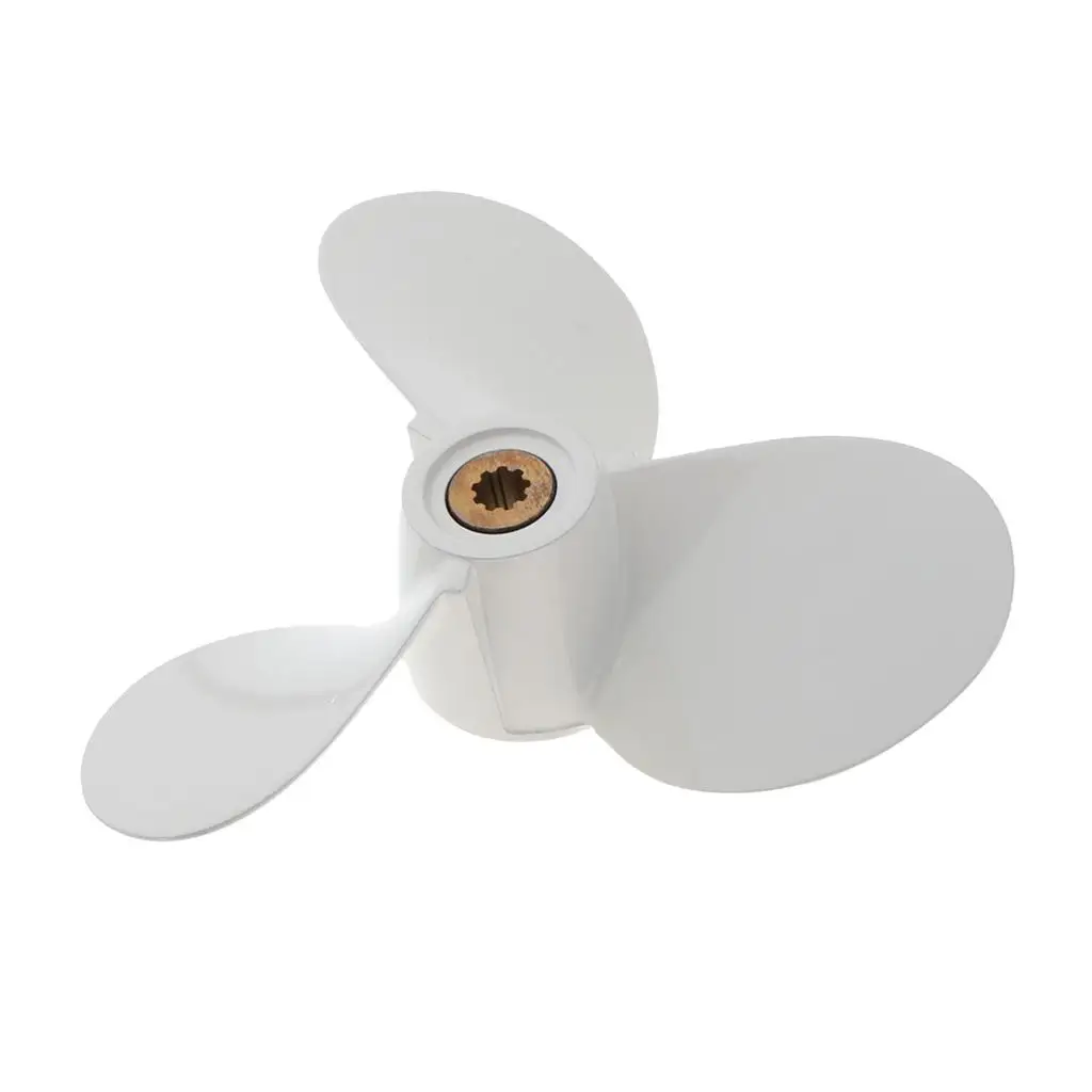 Marine Propeller 4/5/6 HP 6.30inch White for 7 1/2 x 8-BY