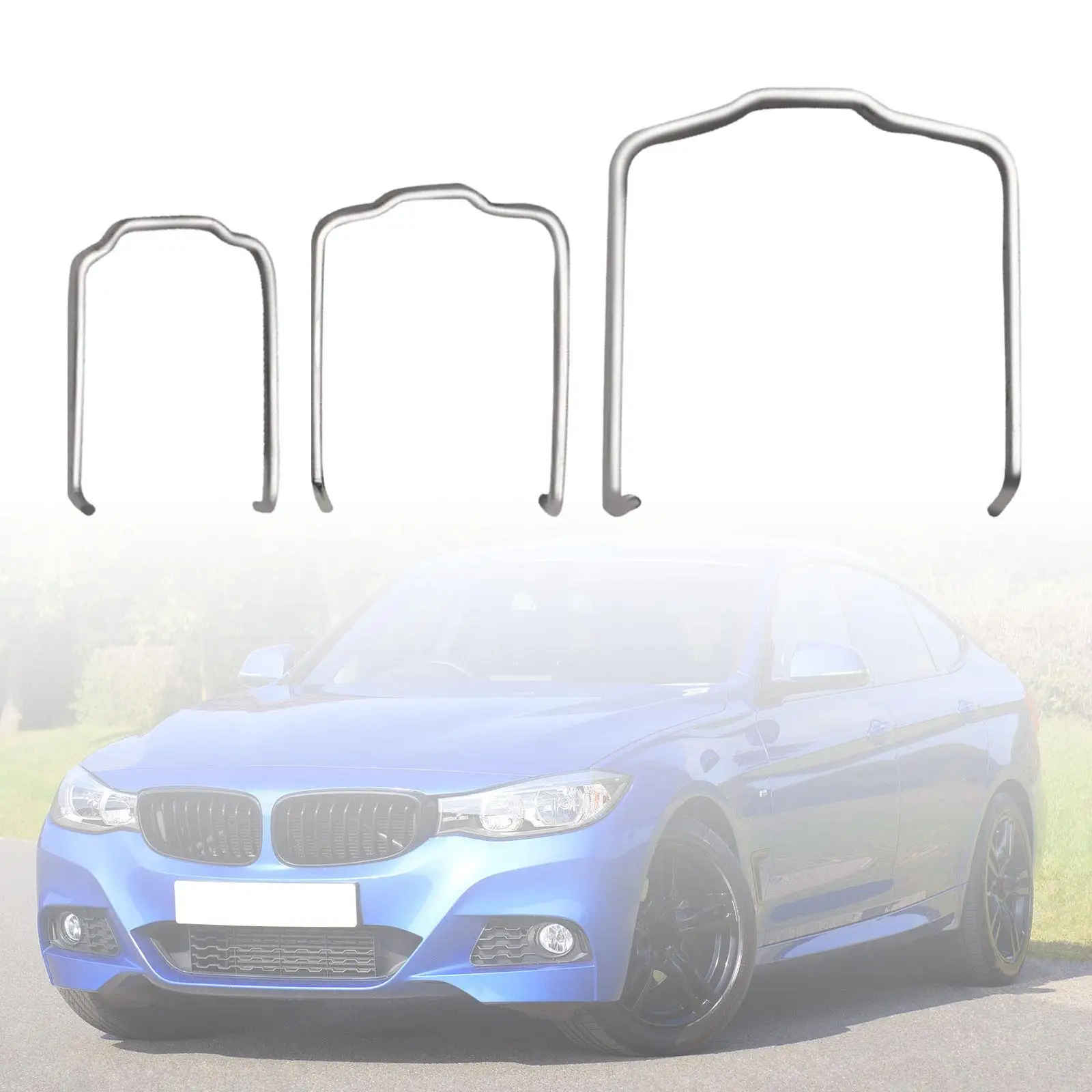 3x Radiator Hose Retaining Springs Metal 154 23 for BMW 325i 328i 745LI