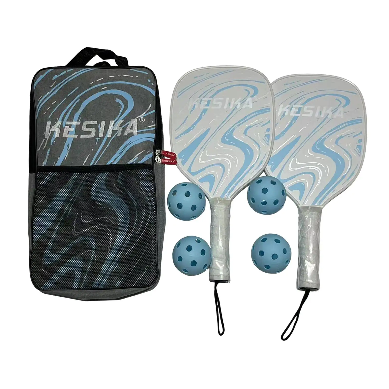 Pickleball Rackets with 2 Rackets 4 Balls and Carry Pouch Edge Guard Professional Pickleball Racket Set Pickleball Racquets