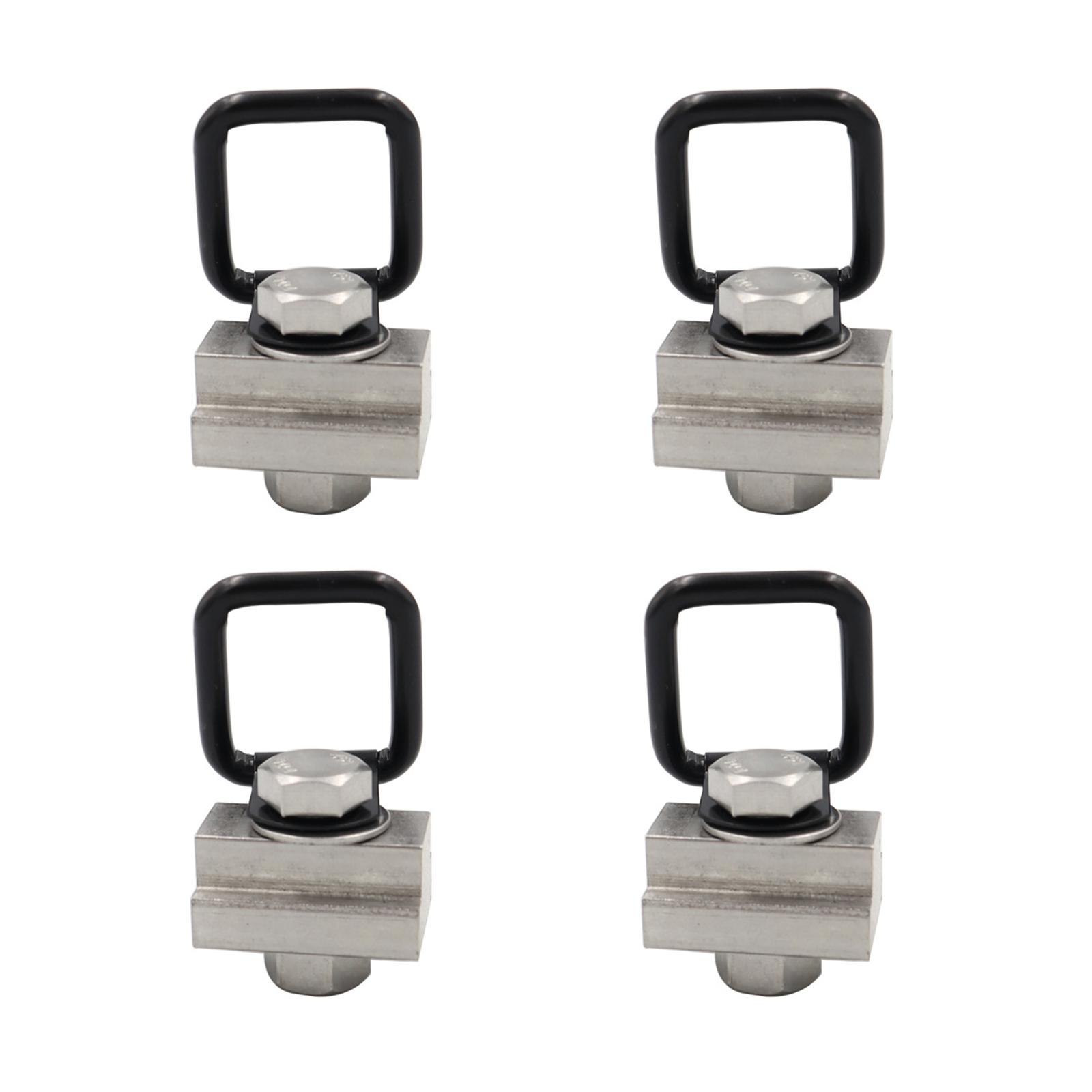 4x Car Bed Rail T Slot Nuts Kit with 3/8