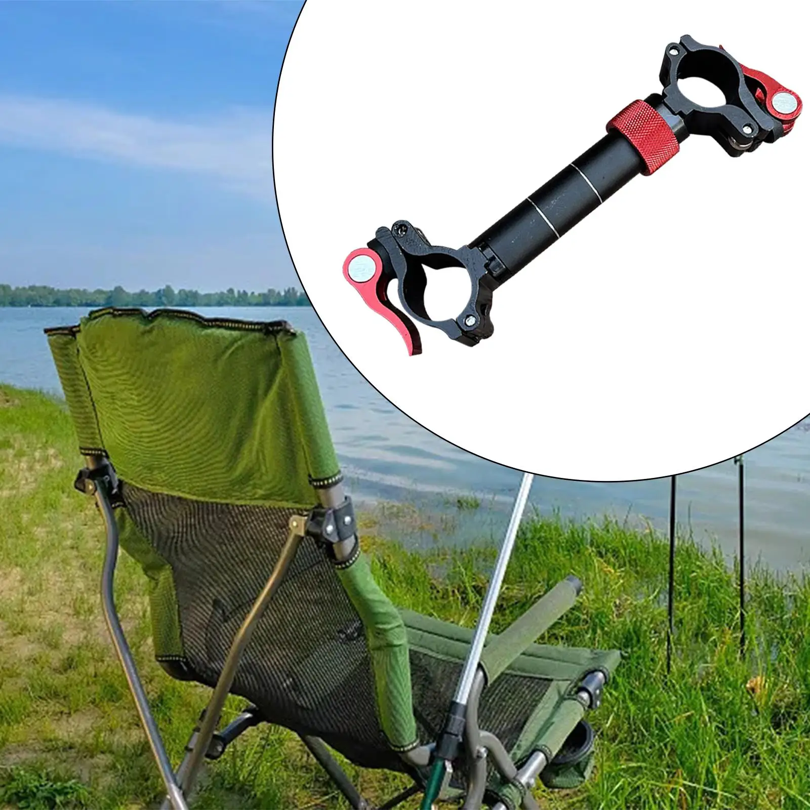 Umbrella Stand Clip Clamp Camping Parasol Base Fishing Chair Umbrella Holder Lawn Yard Folding Leisure Chair Umbrella Bracket