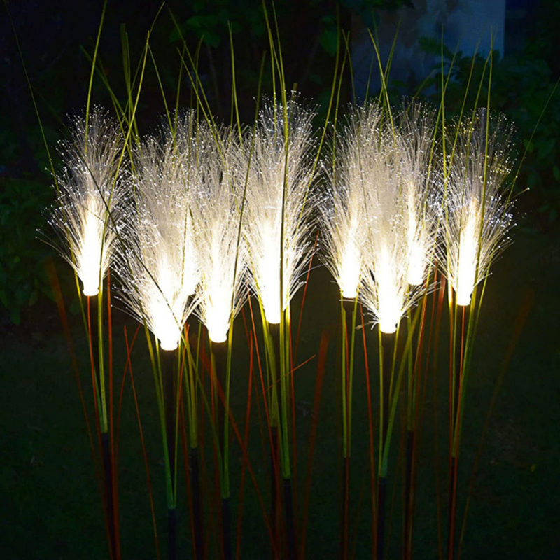 Solar Reed Lights Outdoor Fiber Light Waterproof