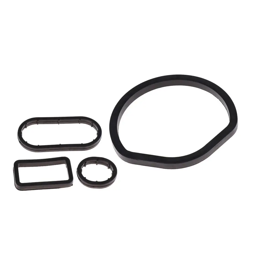 4 Pieces Oil Filter Housing Seal Ring Gaskets Repair Kit for Mercedes 