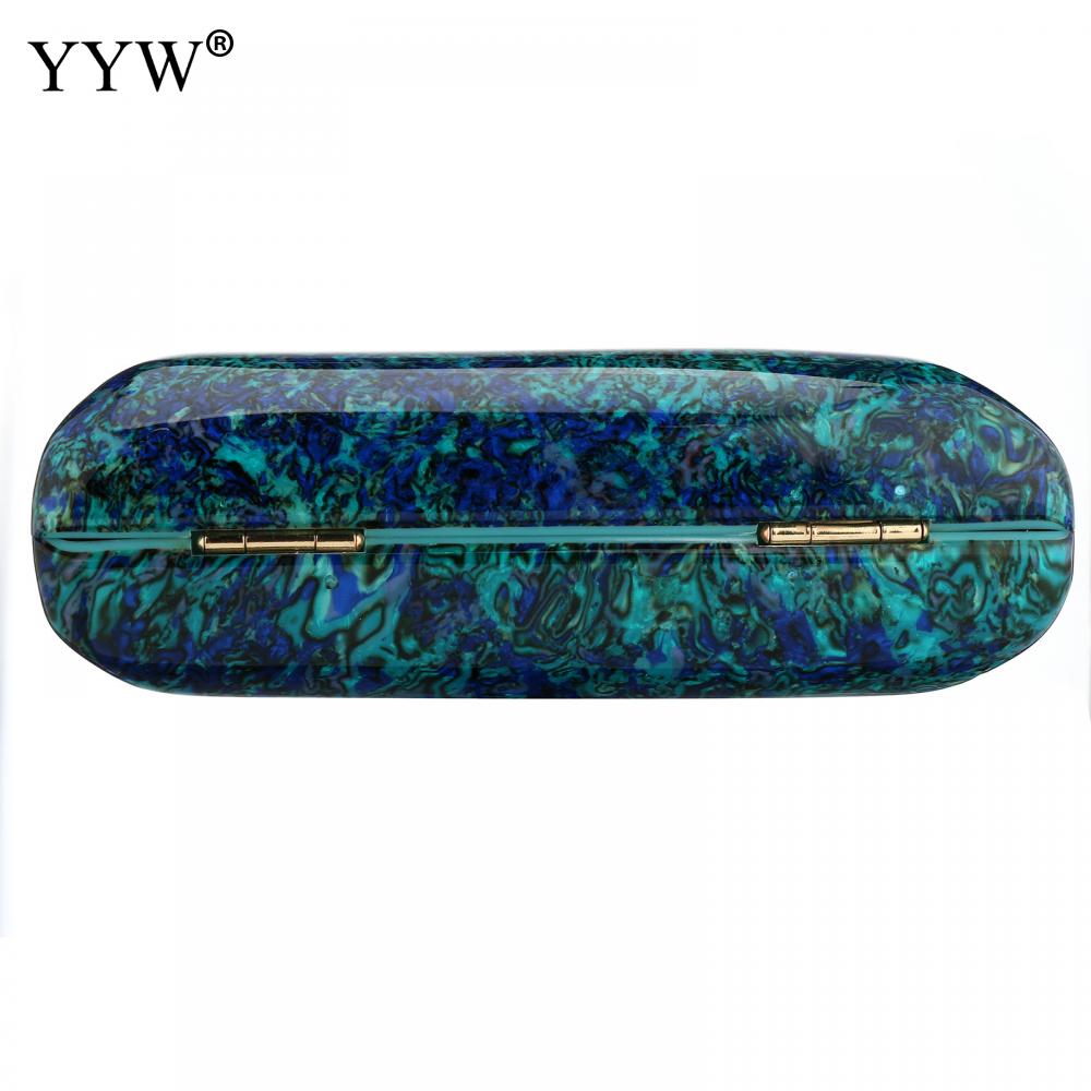 YYW Akryl Kvinnor Vintage Färgglad Marmor Prom Evening Clutch Bag Party Handväska Kvinna Casual Box Clutches Handväska_voghion.com