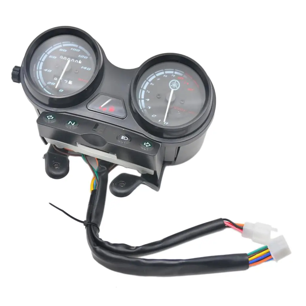 Motorcycle Dual Odometer Speedometer Gauge LED Backlight for Yamaha YBR125