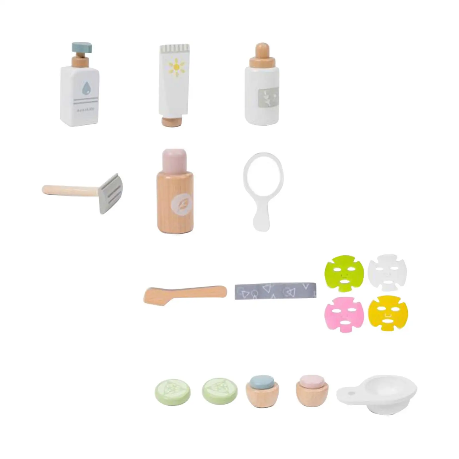 Makeup Toy Kits Role Playing Facial Mask Toy Pretend Makeup Kits for Halloween Present Gift Princess Dress up Kids Children