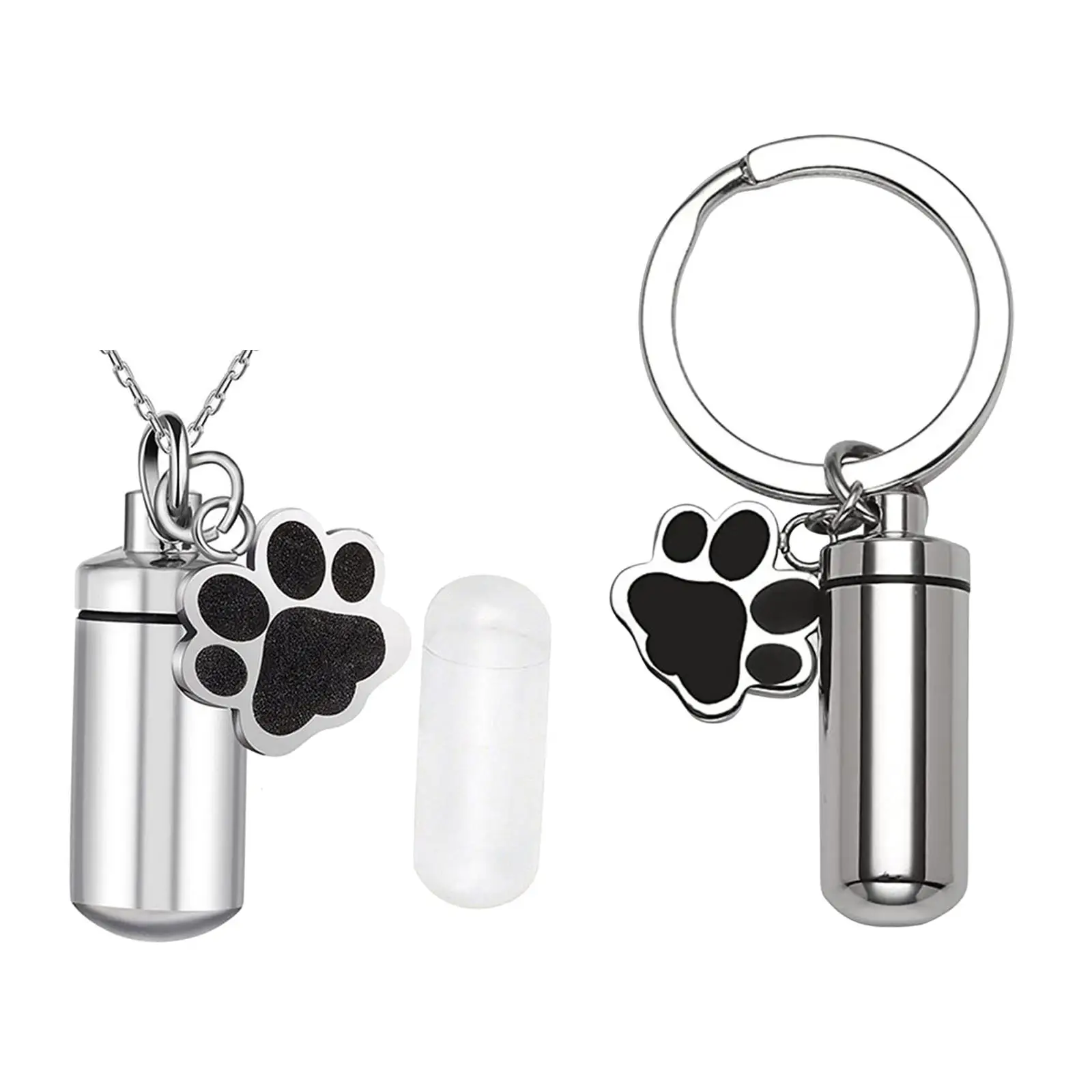 Pet Urn Easy to Use Peace and Comfort Services Pet Supplies with A Paw Pendant Memorable Dog Ash Urns for Dogs and Cats Ashes