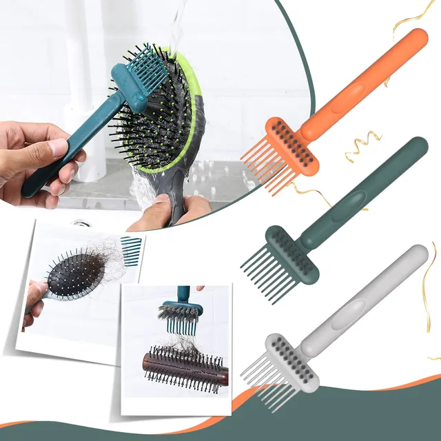2In1 Hairbrush Cleaner Rake Comb Cleaning Brush Embedded Tool Mini Hair  Dirt Remover for Removing Hair Dust Home Styling Tools - AliExpress