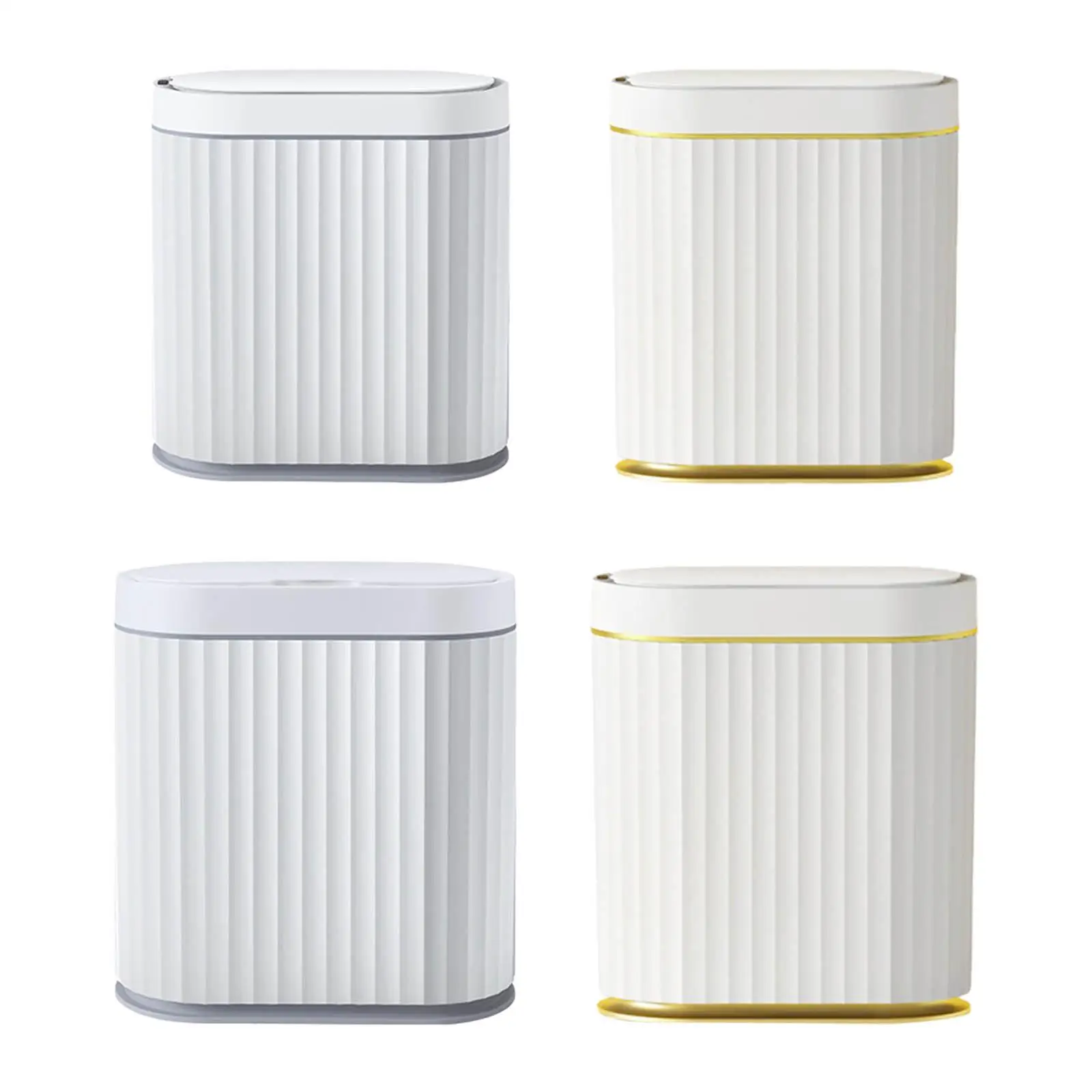 Intelligent Induction Trash Bin Narrow Storage Bucket Waterproof Garbage Can for Living Room Laundry Office Home Bathroom