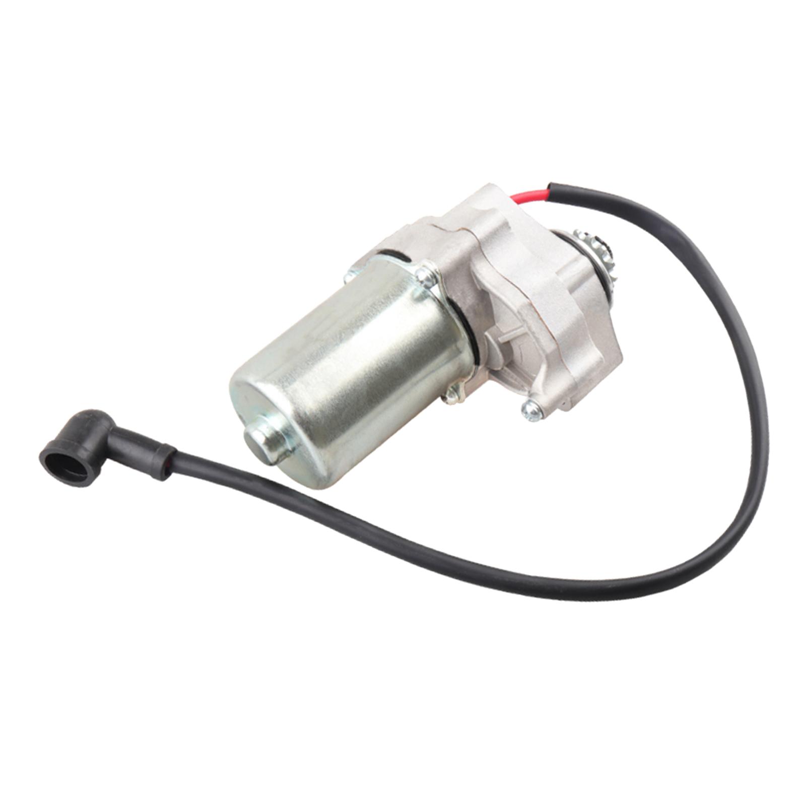 3 Bolt Starter Motor Durable Replace Parts with Line for 50cc 70cc 90cc 110cc 4 Stroke ATV Dirt Bike Quad Go Karts