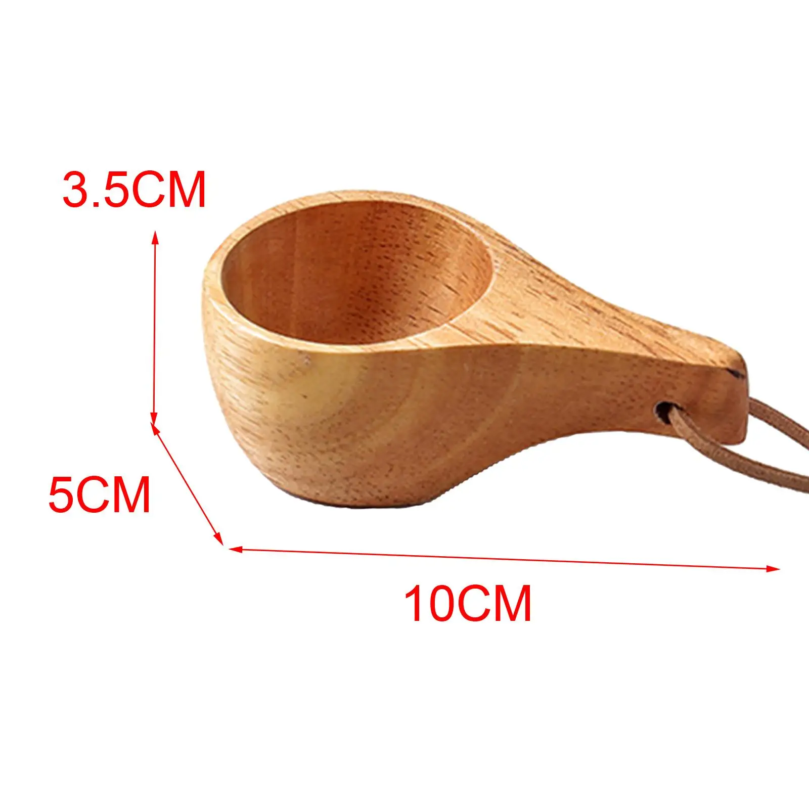 Wooden Cup Portable Lightweight Wooden Camp Cup Outdoor Nordic Style Durable Wooden Water Coffee Mugs Camp Cooking Supplies