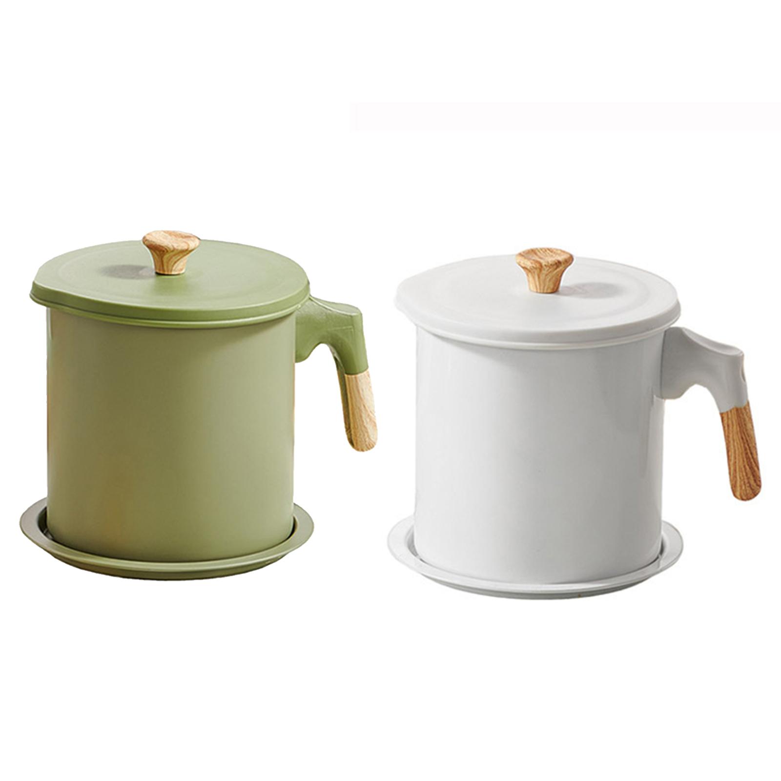 Small Deep Fryer Pot with Strainer Oil Saving Nonstick Heightened .4L Cooking Fryer Frying Home French Fries Chicken