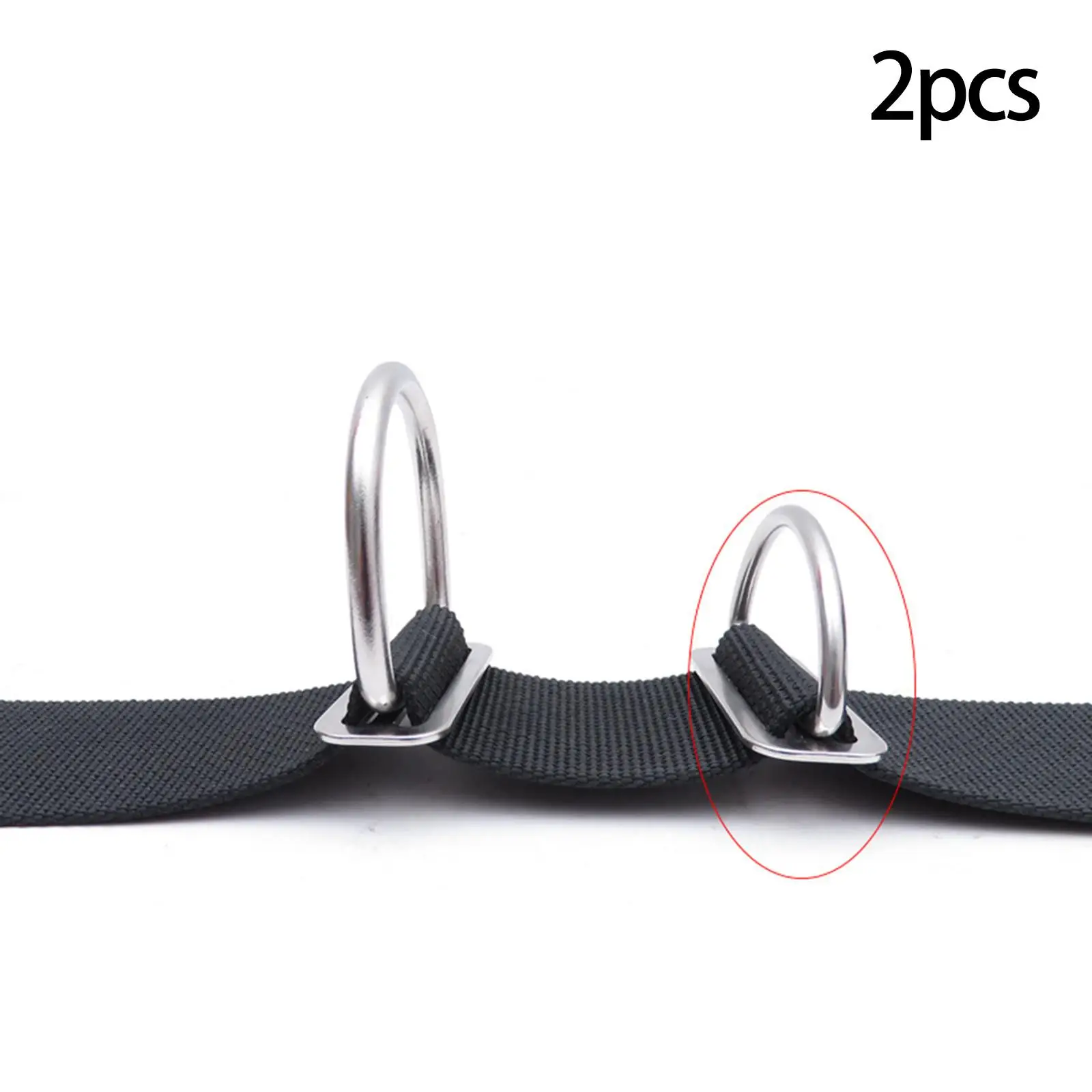 Scuba Diving D Rings for 2in Webbing Accessories Weight Belt Keeper Stopper