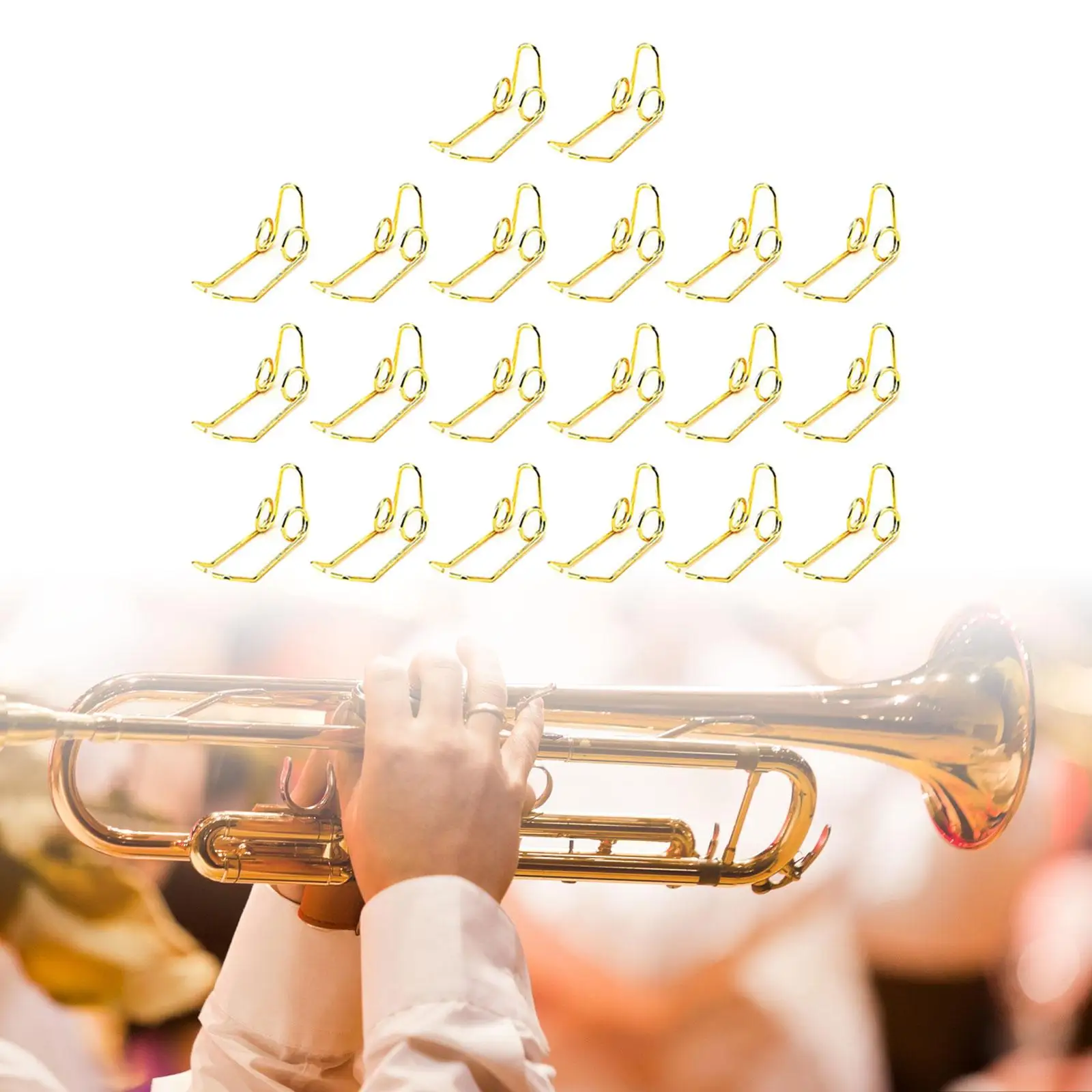 20Pcs Trumpet Springs Replace Gold Repair Supplies Spare Metal