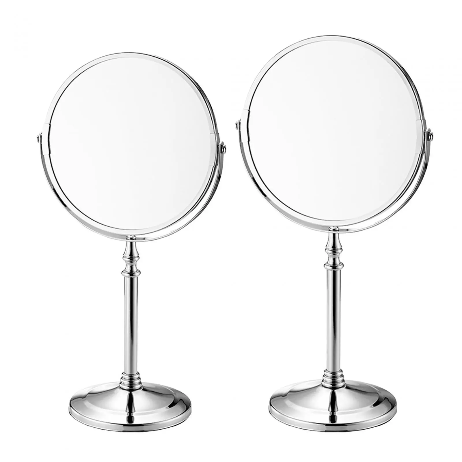 Double Sided Makeup Mirror Thick Base and Frame Round Tabletop Cosmetic Mirror for Bathroom Dresser Bedroom Home Girls Women