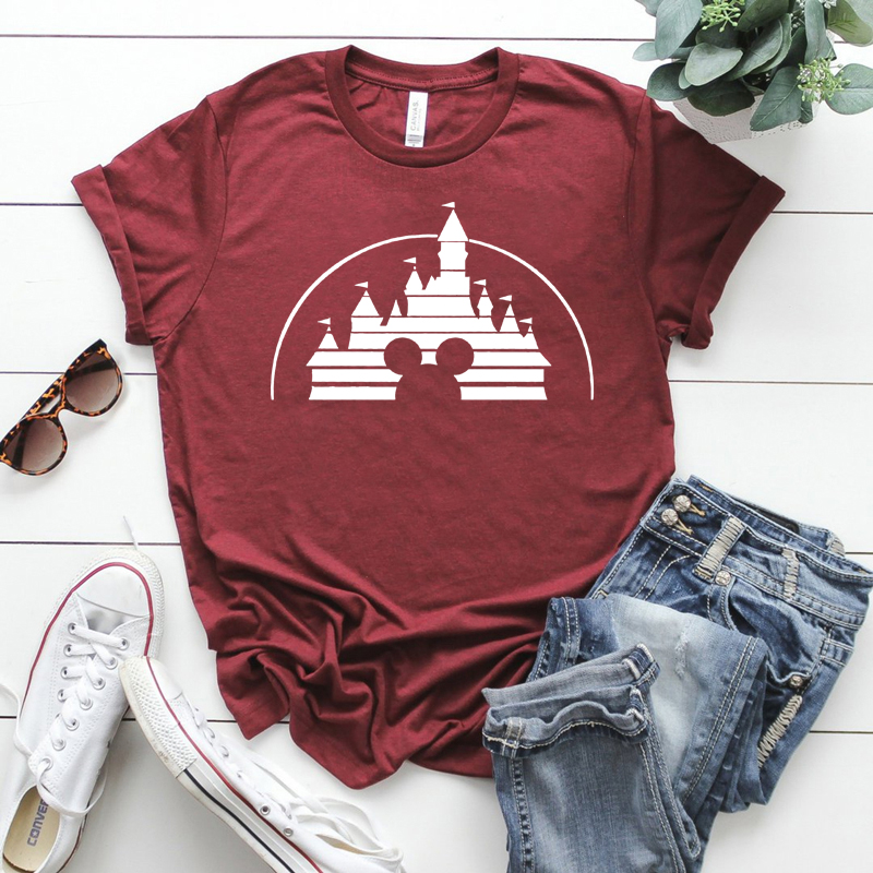 2026 Magic Kingdom T-Shirt „Home Castle Graphic Tee“ – „Best Day Ever“-T-Shirt mit Mauskopf-Motiv, niedliches Y2K-Design, passende Oberteile für Familienurlaub – Detail 4