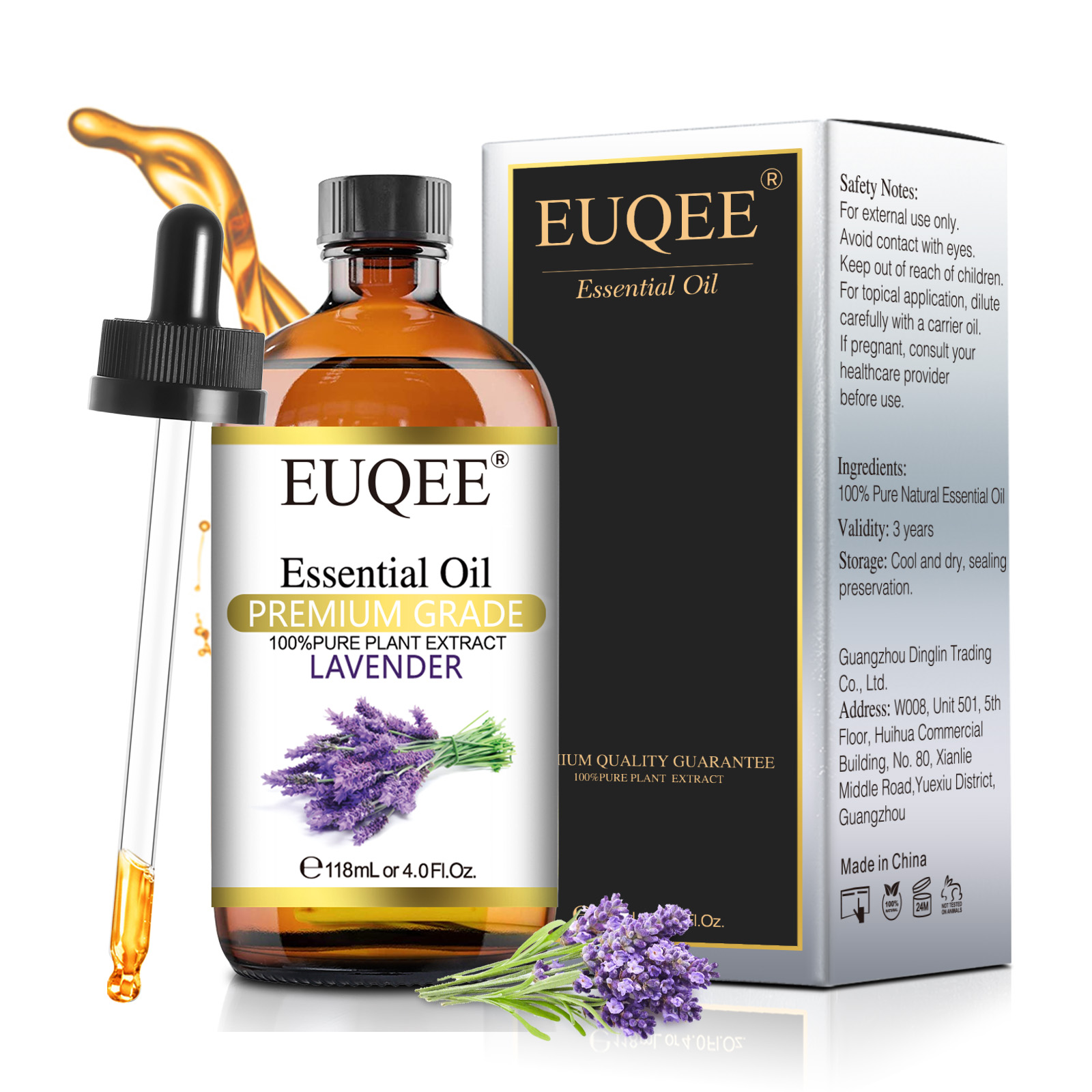 Best of EUQEE With Dropper 118ml / 10ml Essential Oil For Diffuser Lavender Neroli Helichrysum Oregano Grapefruit Spearmint Oils DIY Soap Reviews & Tips