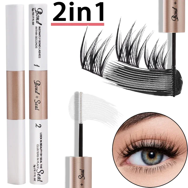 Best of Lasting Eyelash Glue Balm Double-headed Black Mascara Glue Long-lasting Set Eyelash Brush Fast Drying Eye Lash Extension Makeup Reviews & Tips