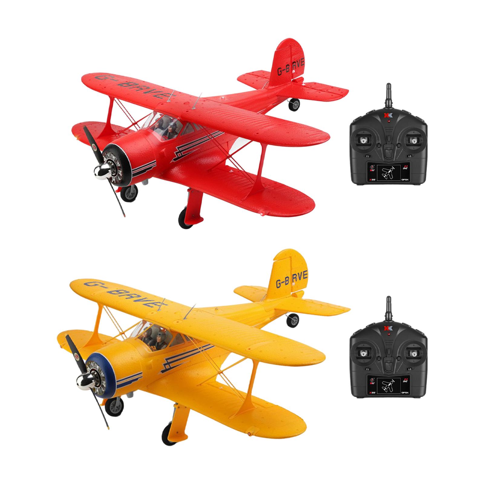 Wltoys A300 Beech D17S RC Plane Easy to Fly 4CH Stunt Flying 3D Brushless Airplane Aircraft for Beginner Adults Kids Gifts