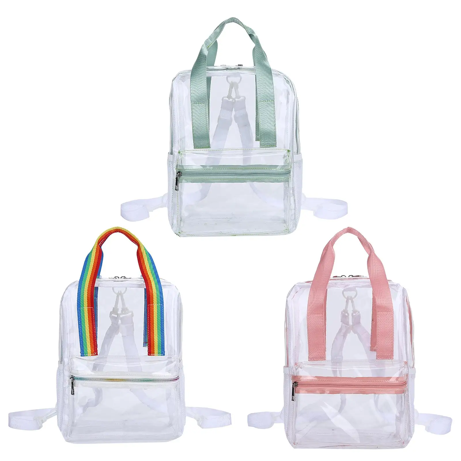 PVC Backpack Waterproof Large Notebook Transparent Back Bag with Adjustable Strap for Camping Travel Workplace Sports Swimming