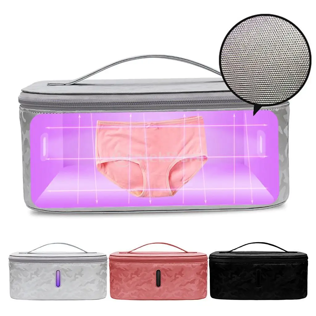 LED UV Light Sterilizing Disinfect Bag 10W Wireless Charger for Beauty Tools Portable Led Sterilization Box Lamp