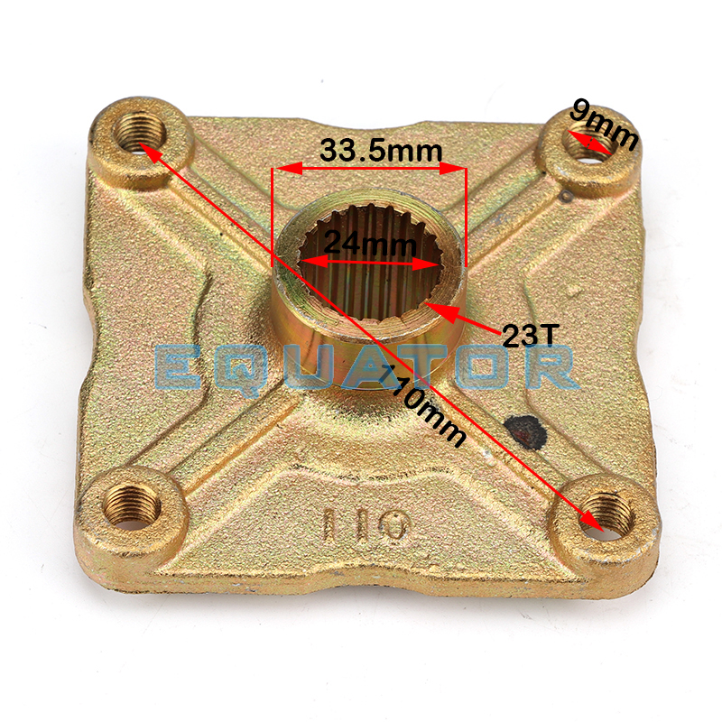 Hinterachse 23T Felgennaben-Befestigungsflansch Passend für ATV 110cc 125cc 150cc Go-Kart Golfwagen Dirt Bike Quad Bike – Detail 5